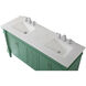 Lexington 60 X 22 X 35 inch Vintage Mint Vanity Sink Set