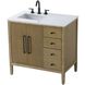 Blakely 36 X 34 inch Linen Oak Bathroom Vanity Cabinet