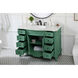 Danville 48 X 21 X 36 inch Vintage Mint Vanity Sink Set
