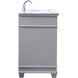 Wesley 48 X 22 X 35 inch Grey Vanity Sink Set