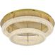 Bowen 2 Light 29.5 inch Satin Gold Flush Mount Ceiling Light