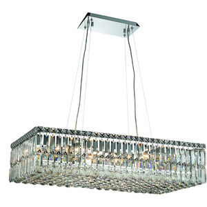 Maxime 16 Light 16 inch Chrome Dining Chandelier Ceiling Light in Royal Cut 