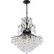 Toureg 11 Light 22 inch Black and Clear Chandelier Ceiling Light