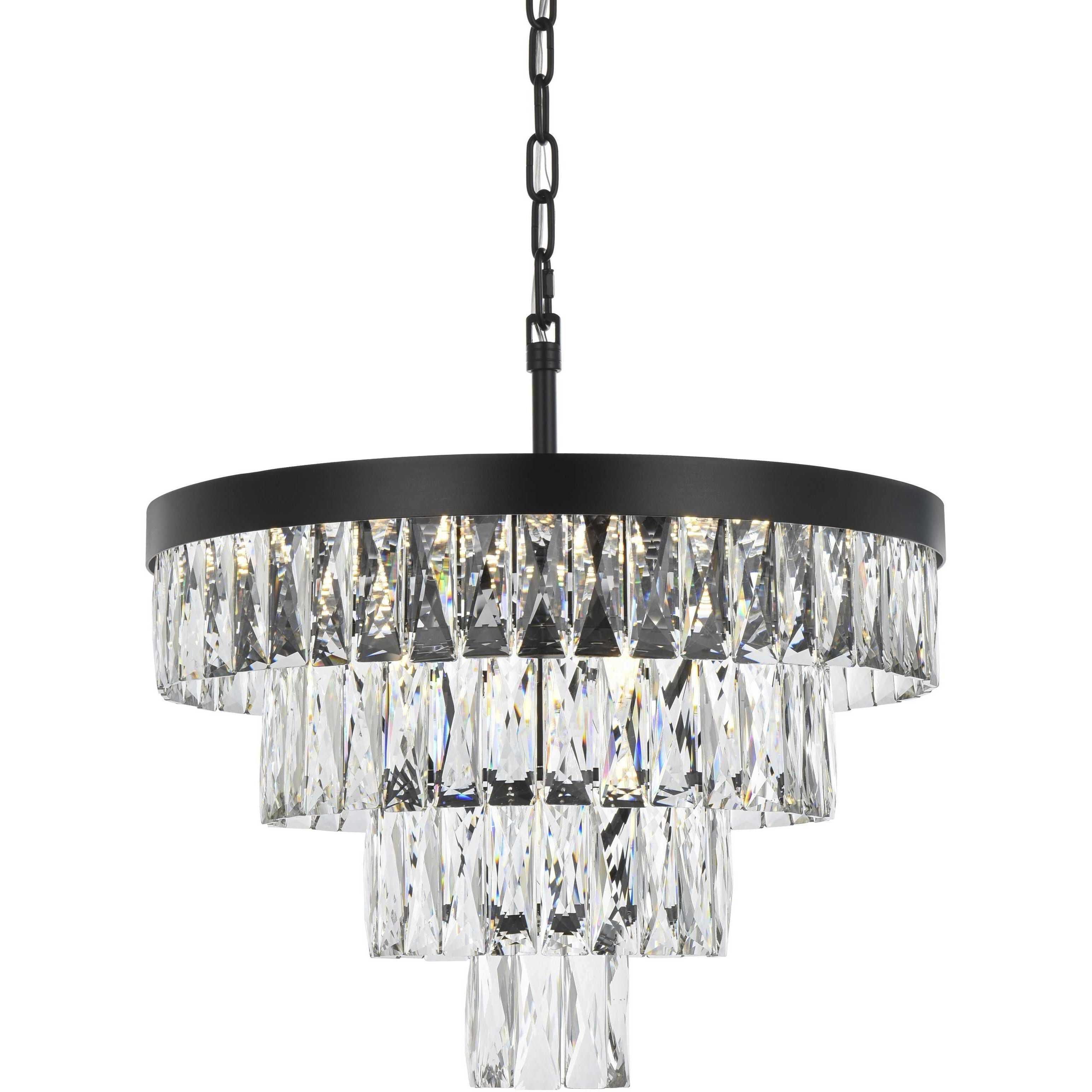Josephine 10 Light 20 inch Black Chandelier Ceiling Light