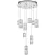 Aston 9 Light 24 inch Chrome Pendant Ceiling Light