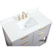 Larkin 42 X 22 X 34 inch Grey Vanity Sink Set in Gray