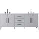 Millie 84 X 35 inch Grey Bathroom Vanity Cabinet