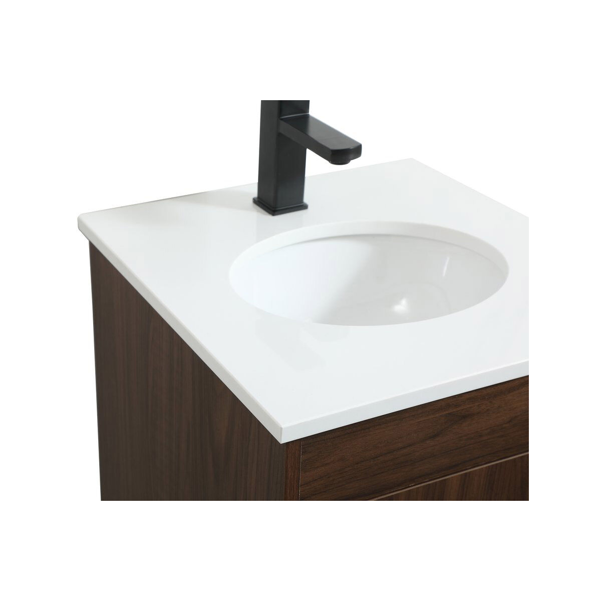 Eugene 19 X 18 X 33.5 inch Walnut Vanity Sink Set