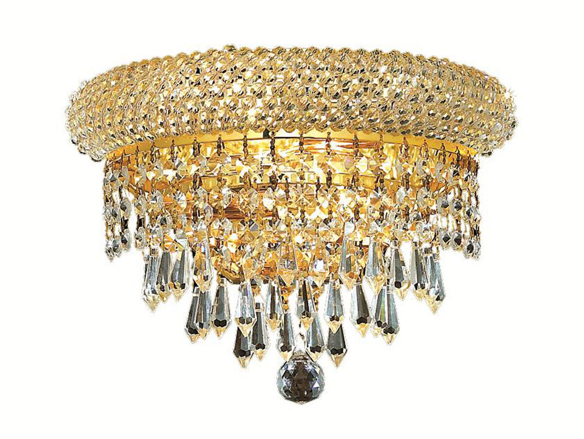 Primo 2 Light 12 inch Gold Wall Sconce Wall Light in Royal Cut