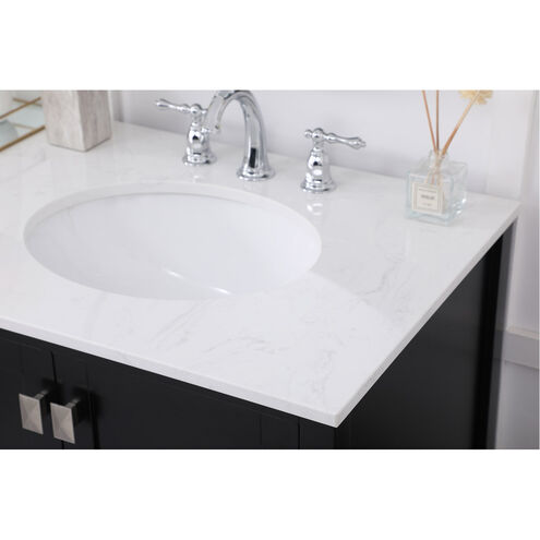 Irene 72 X 22 X 34 inch Black Vanity Sink Set