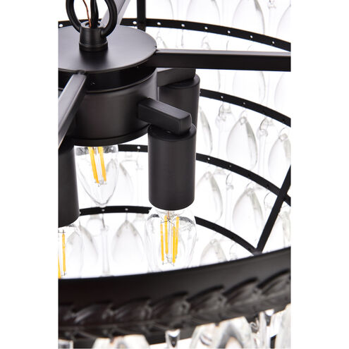 Nordic 5 Light 19 inch Black Pendant Ceiling Light