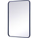 Evermore 30 X 22 inch Blue Mirror