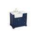 Franklin 36 X 22 X 35 inch Blue Bathroom Vanity Cabinet