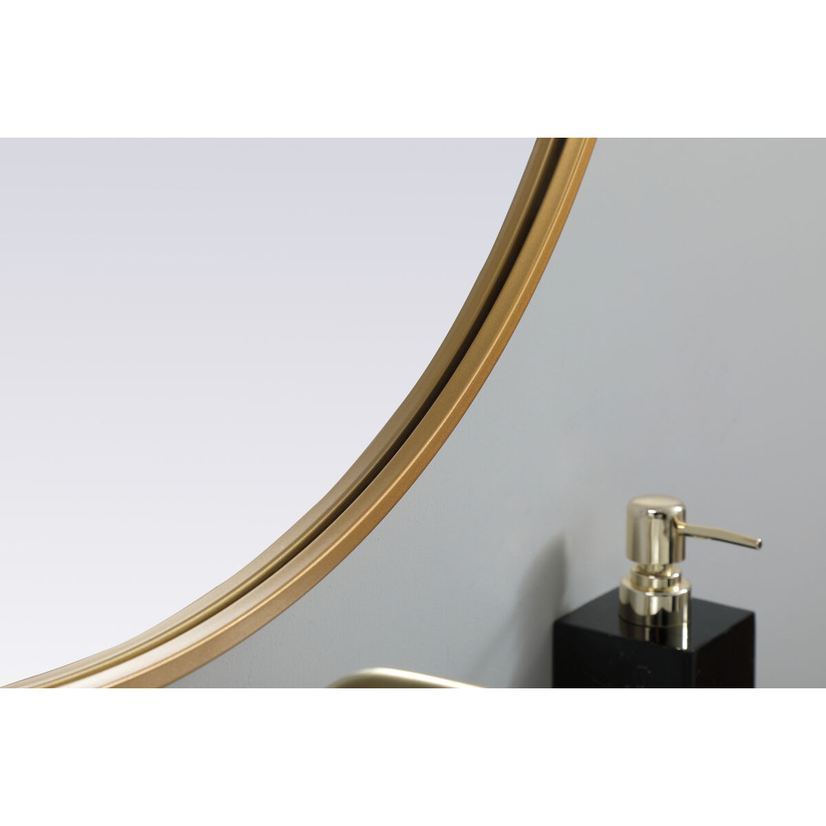 Asha 36 X 27 inch Brass Mirror in 27 x 36