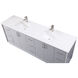 Hayes 84 X 22 X 35 inch Grey Vanity Sink Set