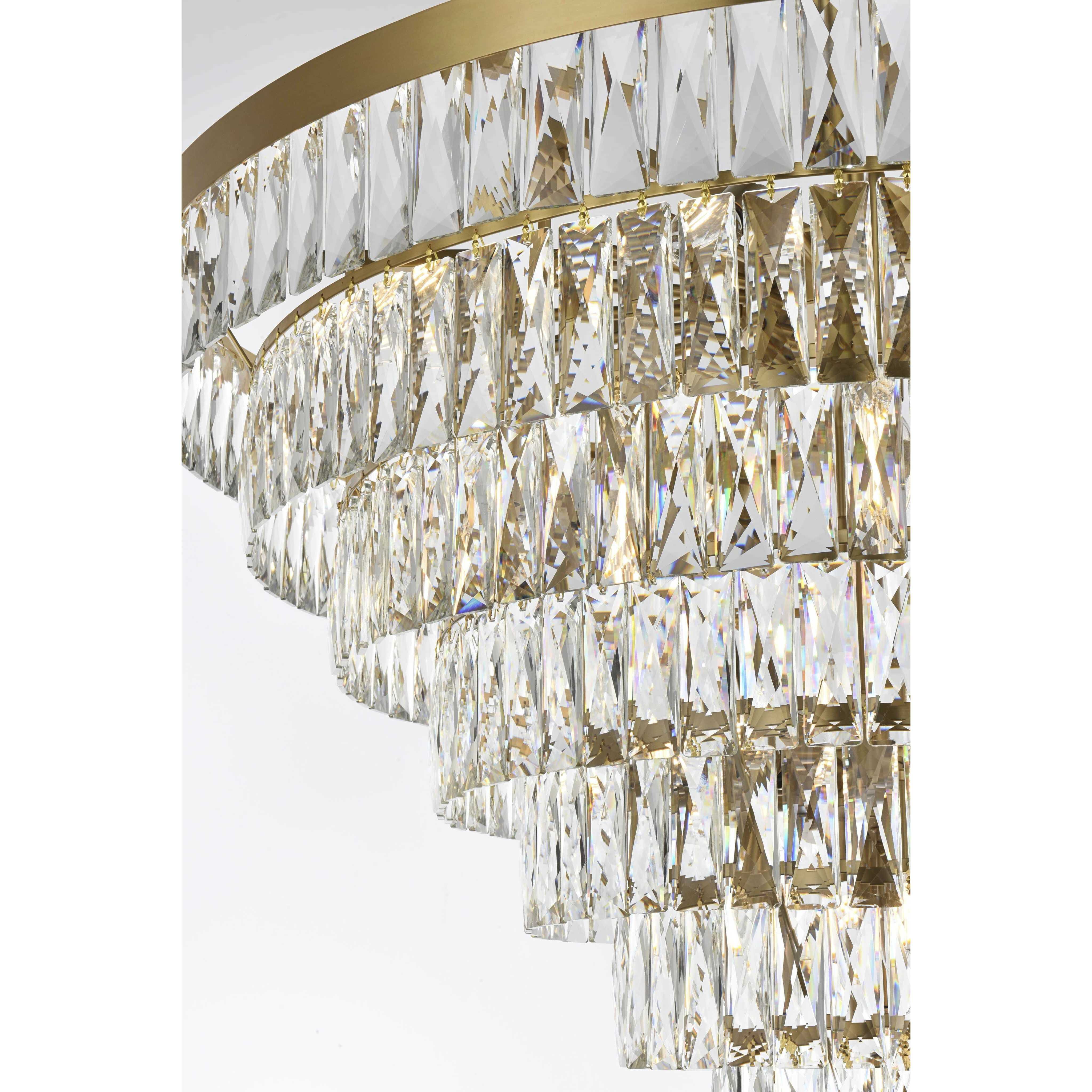 Josephine 29 Light 36 inch Satin Gold Chandelier Ceiling Light