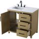 Alina 36 X 34 inch Linen Oak Bathroom Vanity Cabinet