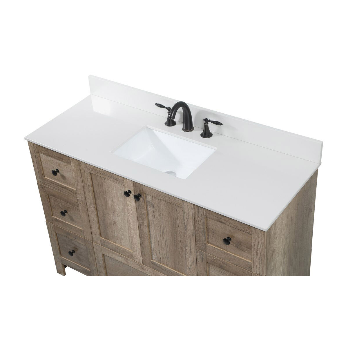 Soma 48 X 19 X 34 inch Natural Oak Vanity Sink Set