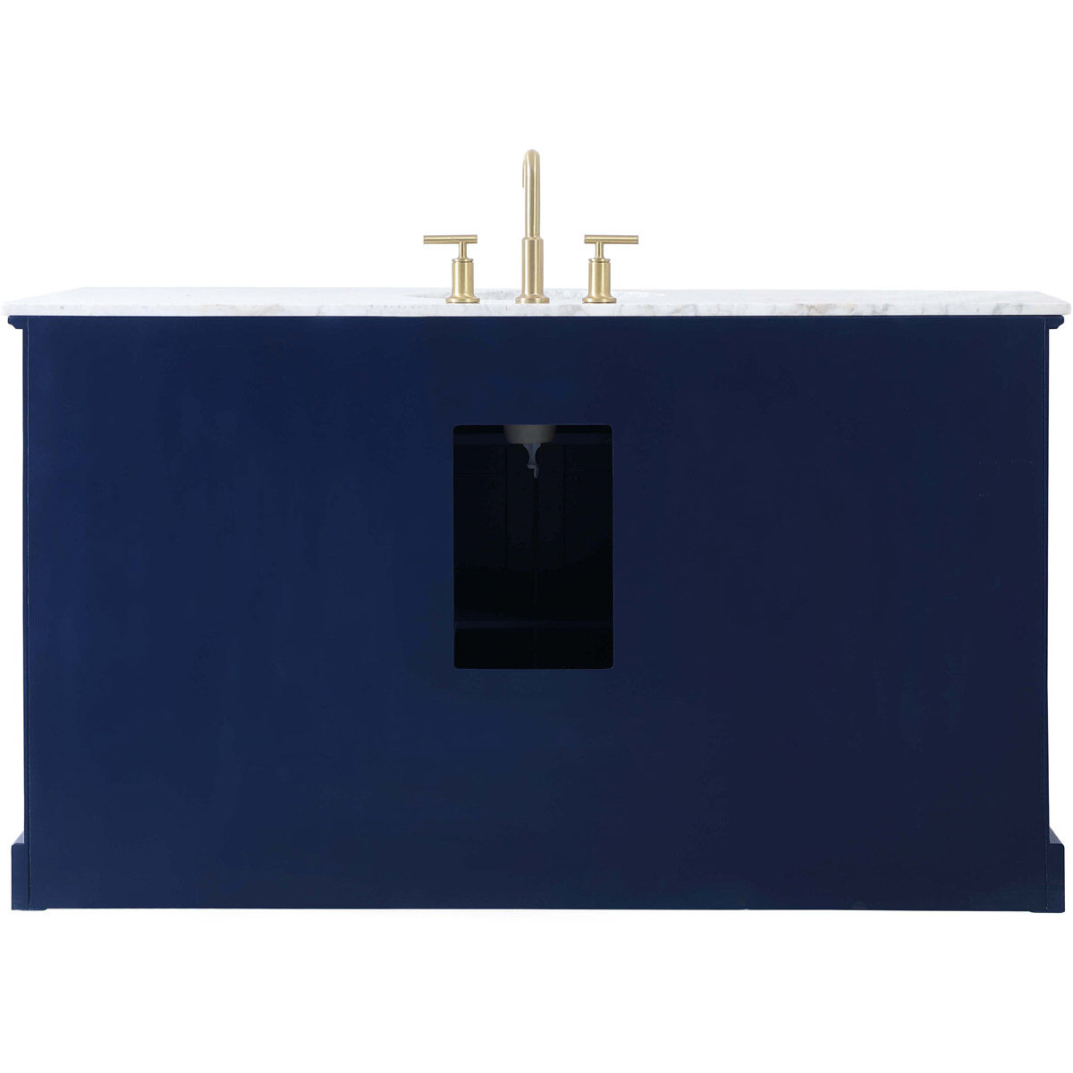 Americana 60 X 22 X 35 inch Blue Vanity Sink Set