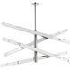 Ari 8 Light 13.5 inch Chrome Pendant Ceiling Light