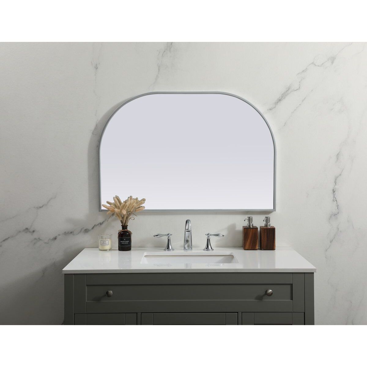 Blaire 36 X 24 inch Silver Mirror