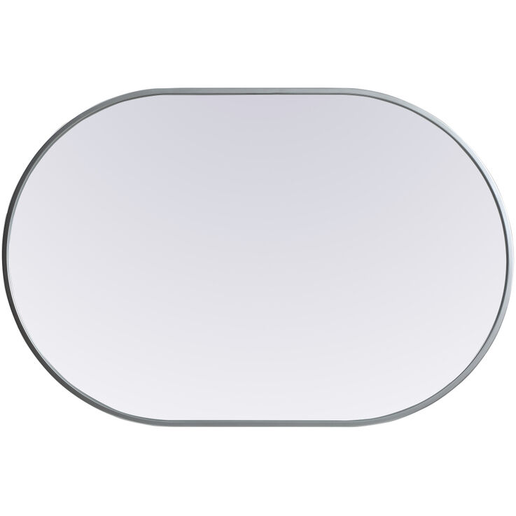 Asha 36 X 24 inch Silver Mirror in 24 x 36