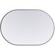 Asha 36 X 24 inch Silver Mirror in 24 x 36