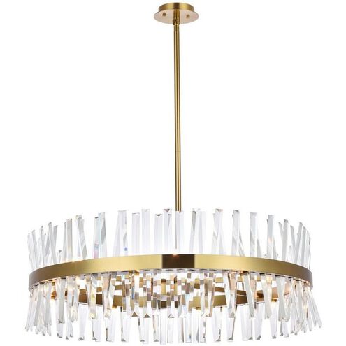 Serephina 16 Light 36 inch Satin Gold Chandelier Ceiling Light