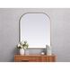 Blaire 36 X 34 inch Brass Mirror