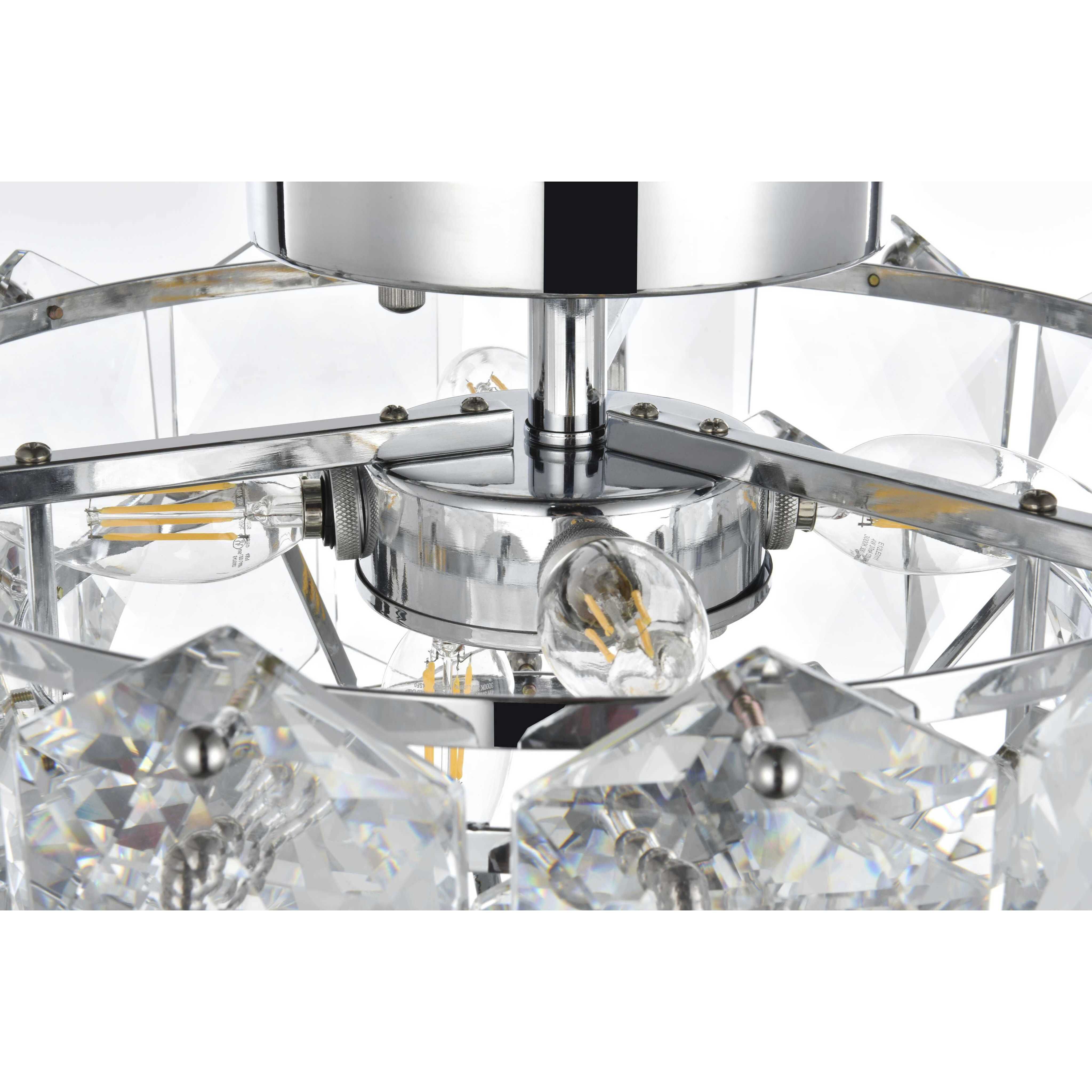 Adaline 6 Light 16 inch Chrome Flush Mount Ceiling Light