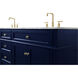 Park Avenue 72 X 22 X 35 inch Blue Vanity Sink Set