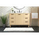 Baldwin 48 X 22 X 34 inch Maple Vanity Sink Set