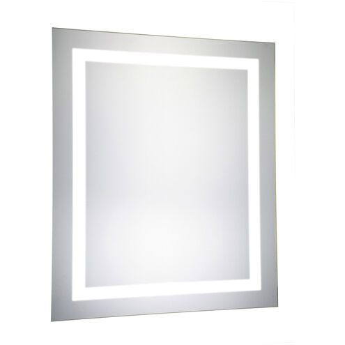 Nova 30 X 20 inch Glossy White Lighted Wall Mirror in 5000K, Dimmable, 5000K, Rectangle, Fog Free