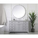 Americana 60 X 22 X 35 inch Grey Vanity Sink Set