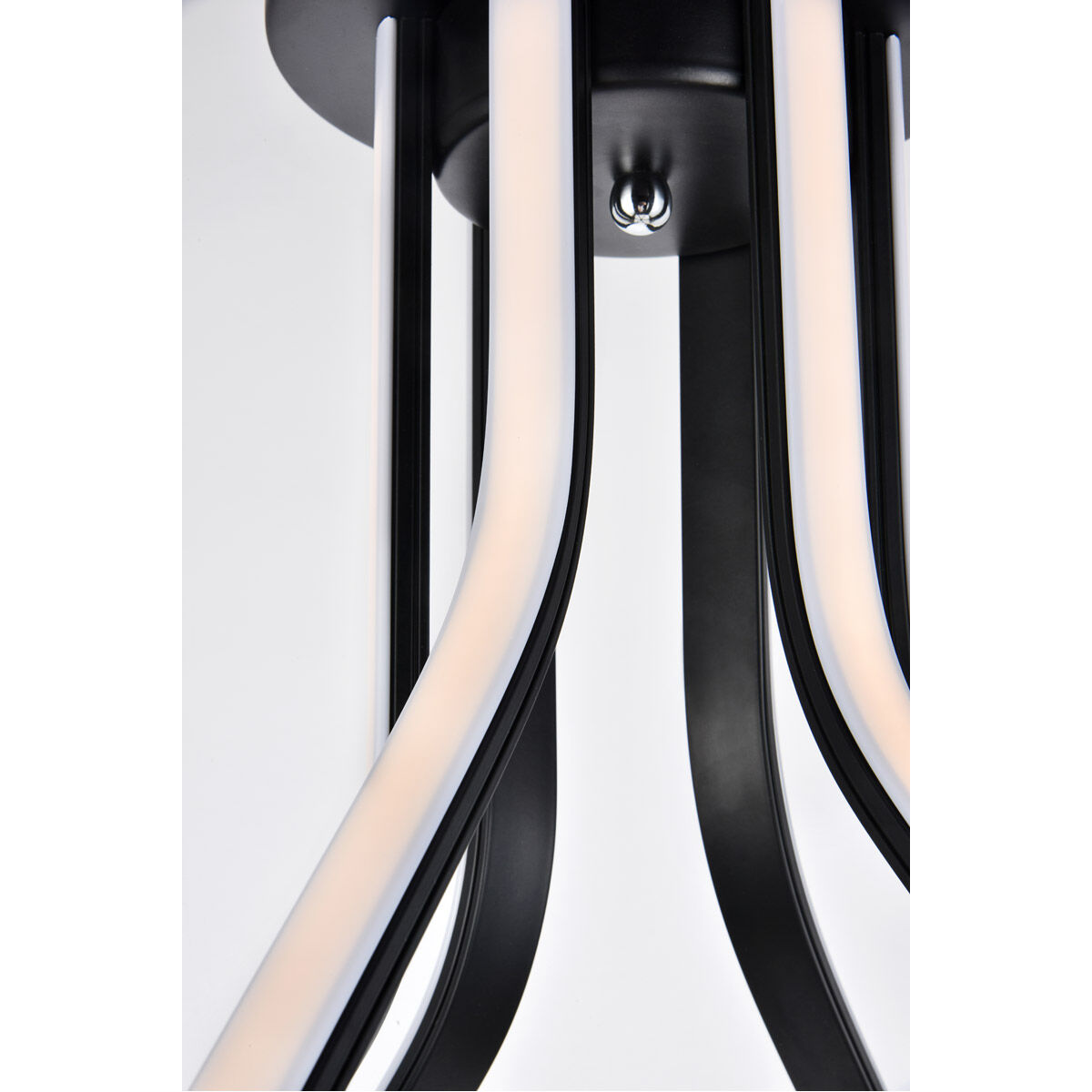 Dahlia LED 26.6 inch Black Flush Mount Ceiling Light