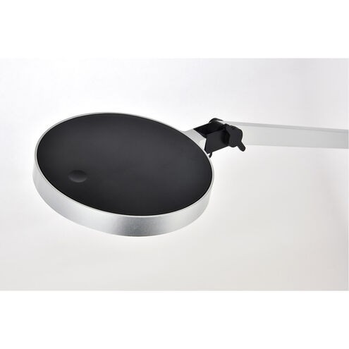 Illumen 35 inch 10 watt Silver LED Desk Lamp Portable Light, with USB Port