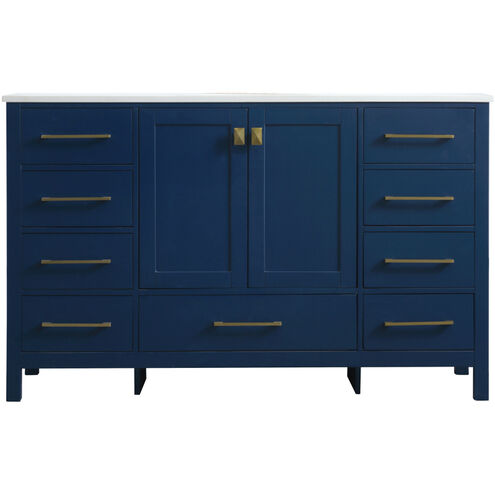 Irene 54 X 22 X 34 inch Blue Vanity Sink Set