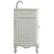 Danville 72 X 21 X 36 inch Antique White Vanity Sink Set