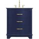 Knox 30 X 34 inch Blue Bathroom Vanity Cabinet