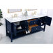 Metropolis 72 X 22 X 34 inch Blue Vanity Sink Set