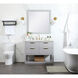 Larkin 42 X 22 X 34 inch Grey Vanity Sink Set in Gray