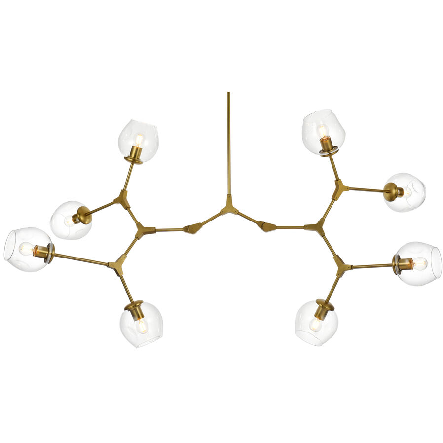 Cavoli 8 Light 32 inch Brass Chandelier Ceiling Light