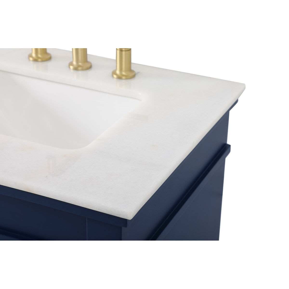 Lexington 60 X 21.5 X 35 inch Blue Vanity Sink Set