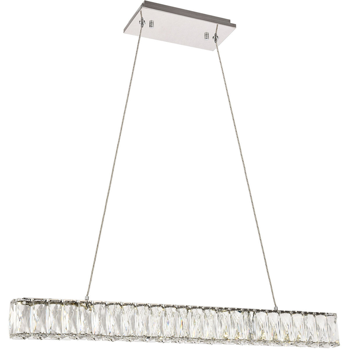 Monroe LED 31 inch Chrome Chandelier Ceiling Light