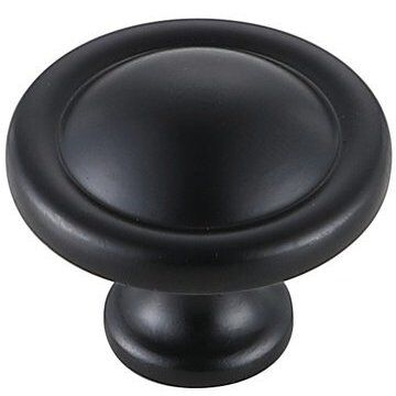 Garlande Matte Black Hardware Cabinet Knob, Set of 10
