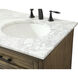 Americana 60 X 22 X 35 inch Driftwood Vanity Sink Set