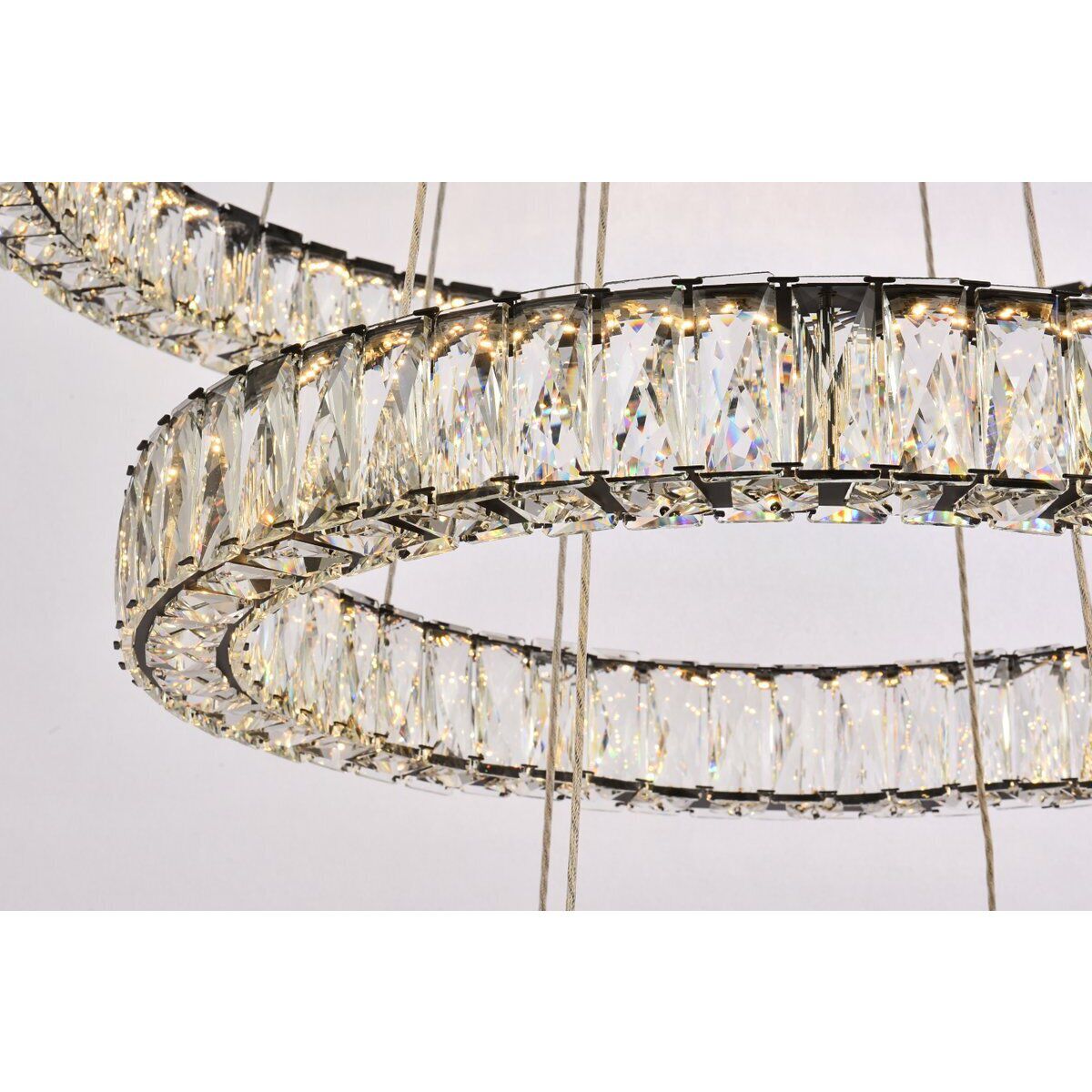 Monroe 4 Light 41 inch Black Chandelier Ceiling Light