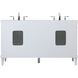 Bennett 60 X 21 X 35 inch White Vanity Sink Set