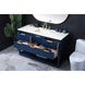 Larkin 54 X 22 X 34 inch Blue Vanity Sink Set
