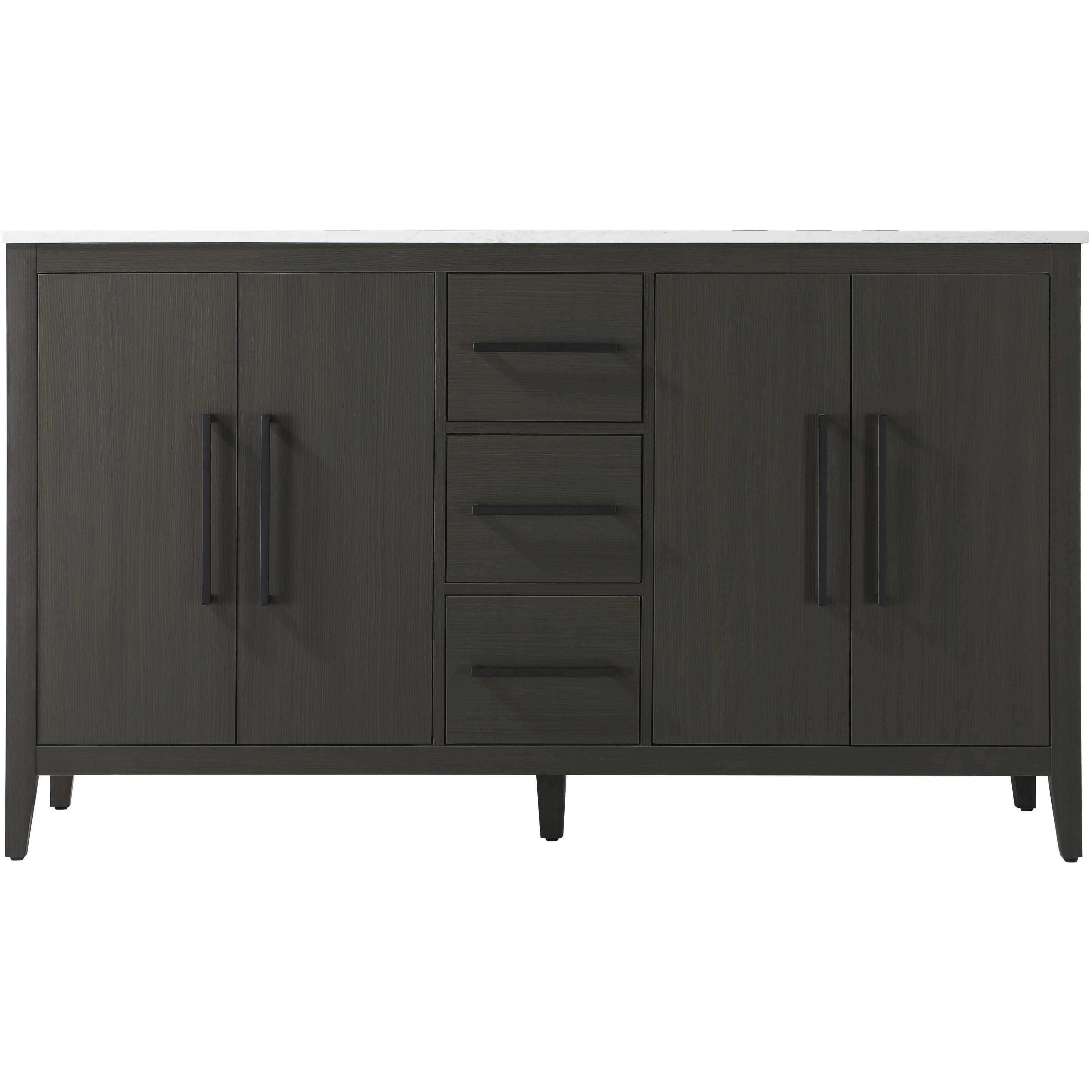 Millie 60 X 35 inch Mocha Brown Bathroom Vanity Cabinet